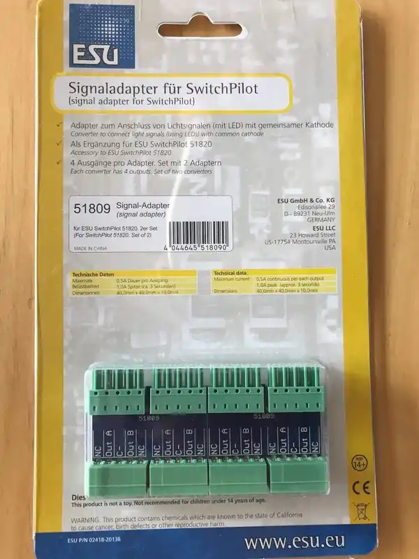 Offerta Lampo 51809 ESU ELECTRONIC Adattatore di segnale per SwitchPilot