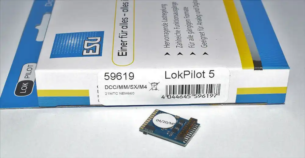 59619 Esu LokPilot 5 Decoder DCC / Motorola 21MTC 21 pin Non Perdere