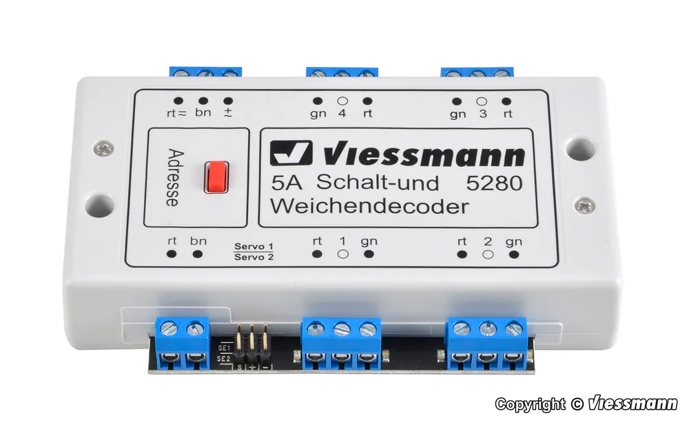 5280 Viessmann Modulo Decoder 4 scambi e 2 servocomandi Soddisfatti O Rimborsati