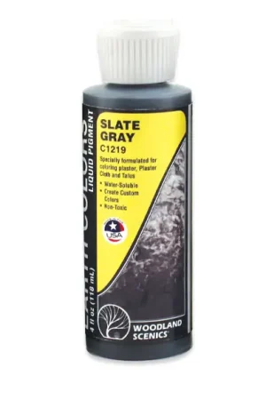 C1219 Woodland scenics pigmento liquido grigio ardesia colorazione rocce Quantità Limitata
