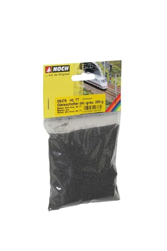 Prezzo Scontato 09376 Noch HO Masicciata colore grigio scuro confezione 250 grammi