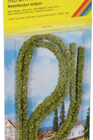 21522 Noch HO Confezioni siepi verde chiaro 2 pezzi da cm. 50 cadauno Subito Disponibile