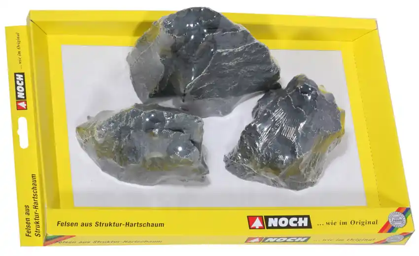 Spedito Oggi 58448 NOCH 3 ROCCIONI DI GRANITO IN SCHIUMA NATURALI