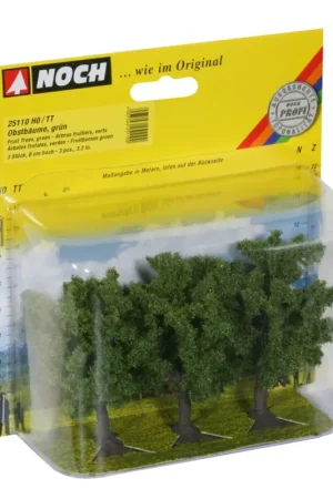25110 NOCH HO/N 3 ALBERI DA FRUTTA IN FIORE DA 8 CM. Ultimissimo Modello