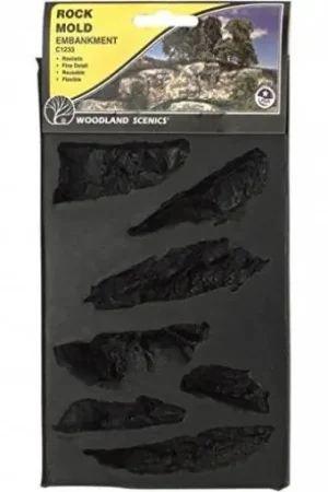 C1233 Woodland Scenics Stampo in gomma per creazione rocce con massimo realismo Prezzo Ridotto
