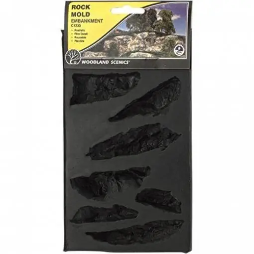 C1233 Woodland Scenics Stampo in gomma per creazione rocce con massimo realismo Prezzo Ridotto