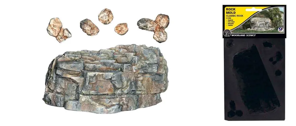 C1236 Woodland Scenics Stampo in gomma per creazione rocce con massimo realismo Compra Oggi Stesso