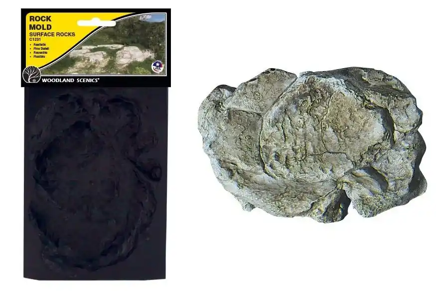 Novità C1237 Woodland Scenics Stampo in gomma per creazione rocce con massimo realismo