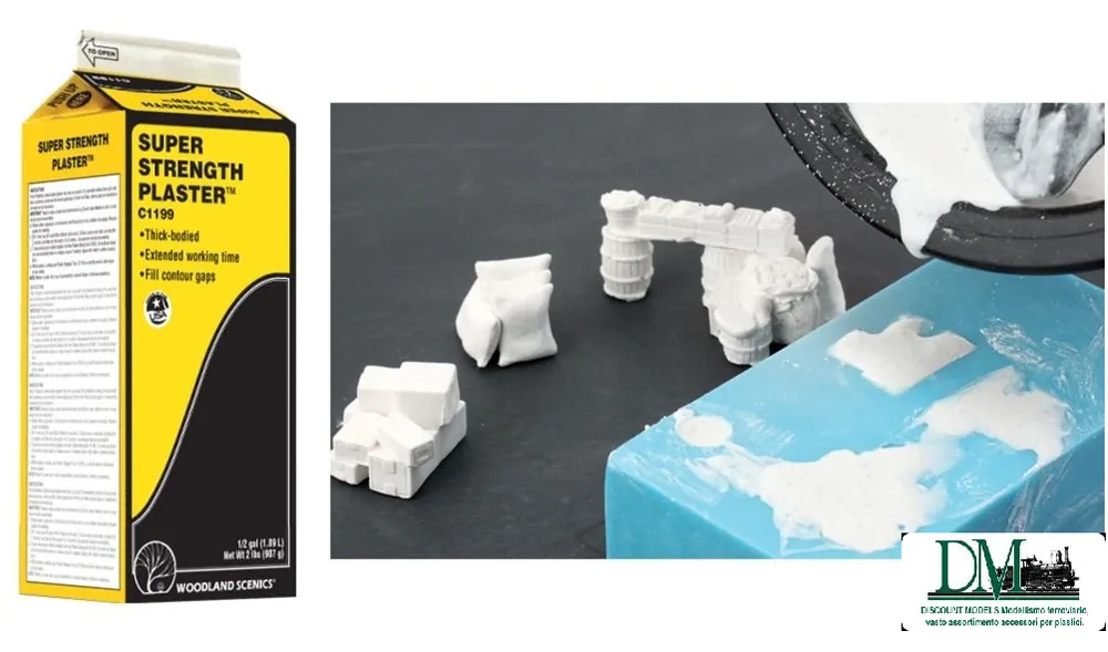 Non Perdere C1199 Woodland Scenics gesso speciale per stampi dettagliati e altro kg 1.810