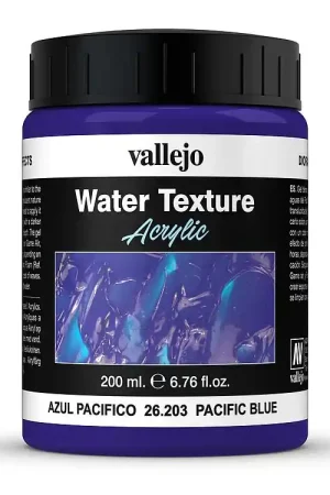 Affare 26203 Vallejo effetto acqua Gel blu pacifico laghi mari Flacone da 200 ml.