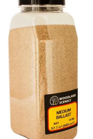 Offerta Lampo WB1380 Woddland Scenics Pietrisco medio ballast colore beige flac. 945 cm. cu.