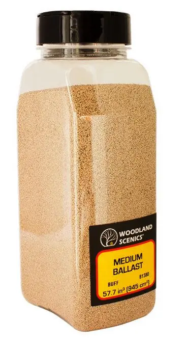 Offerta Lampo WB1380 Woddland Scenics Pietrisco medio ballast colore beige flac. 945 cm. cu.