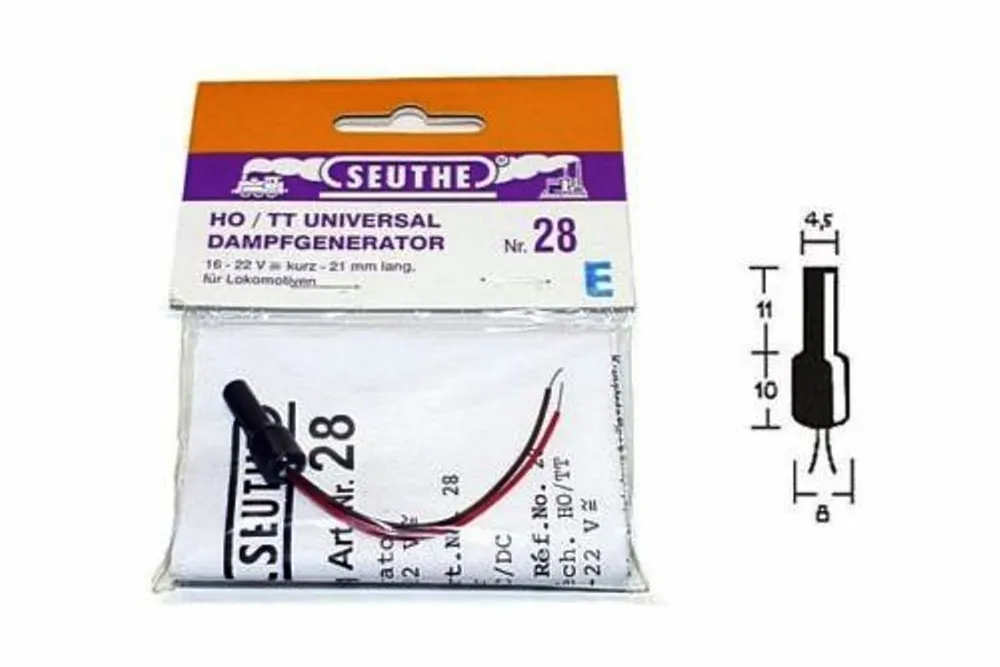 Prezzo Di Fabbrica 28E Seuthe dispositivo generatore di fumo per loco a vapore 16/22 volt