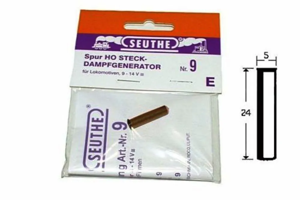 9E Seuthe Generatore/dispositivo fumo per loco a vapore 8/14 Volt Prezzo Di Fabbrica