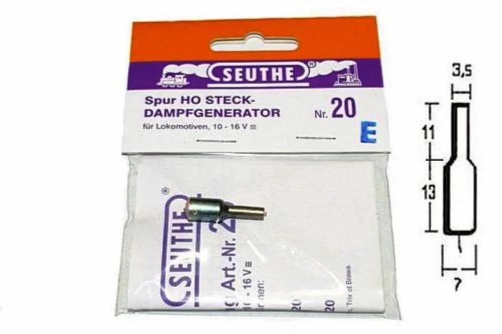 20E Seuthe Generatore-dispositivo fumo per loco a vapore 10/16 volt Popolare