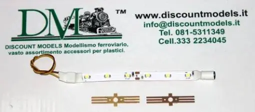 052K D.M. KIT Illuminazione a 6 LED smd per carrozze luce calda analogico/digitale Compra Oggi Stesso