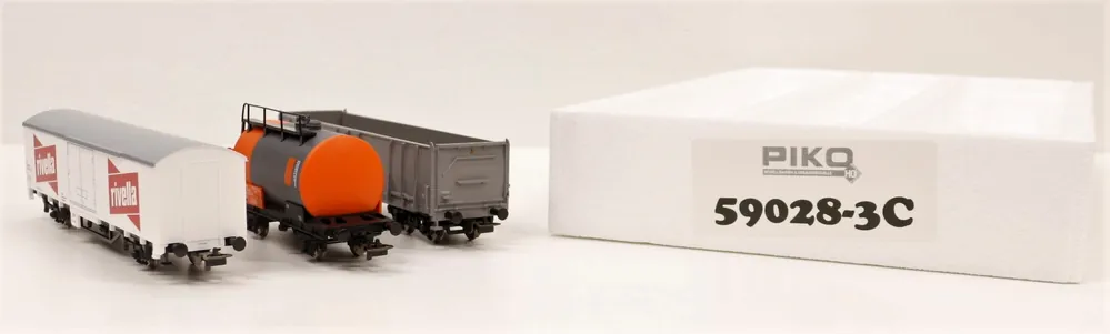 00028-3C Piko Set 3 carri misti delle SBB-CFF scala HO da start set Prezzo Basso
