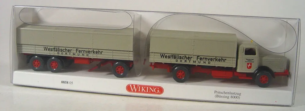 085805 Wiking HO 1 87 Branda autotreno Bussing 800-NUOVO Prezzo Scontato
