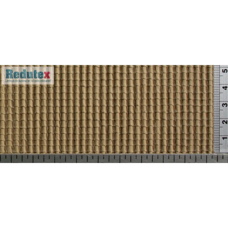 087TA111 Redutex HO tegola di terracotta 3d adesivo flessibile mis mm. 300 x 120 Consegna Rapida