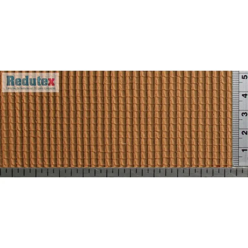 087TC112 Redutex HO tegole di terracotta 3d adesivo flessibile mis mm. 300 x 120 Saldi