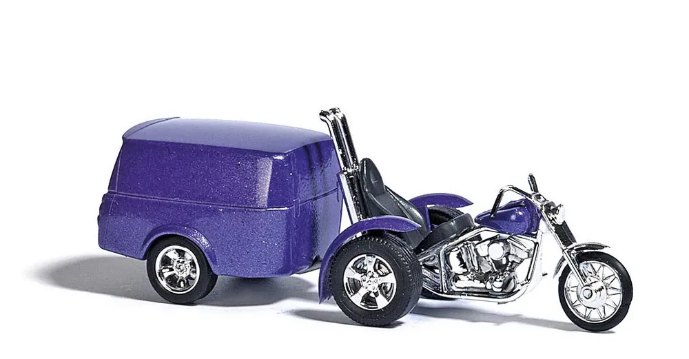 Professionale 1152 Busch HO Set Trike con rimorchio scala. 1 87