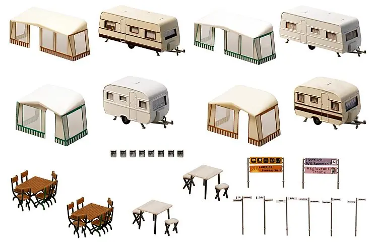 130503 Feller Set camping come da foto kit montaggio scala 1 87 Più Venduto