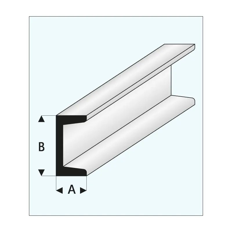 Vendita Finale PROFILATO PLASTICA C 1x2x1000mm