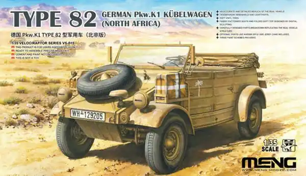 Offerta Type 82 German Pkw.K1 Kubelwagen 1/35 - MENG MODEL VS-015