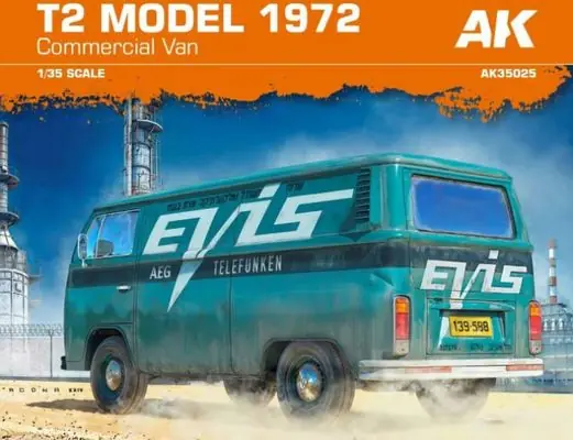Consegna Rapida T2 Model 1972 Commercial Van 1/35 - AK INTERACTIVE 35025