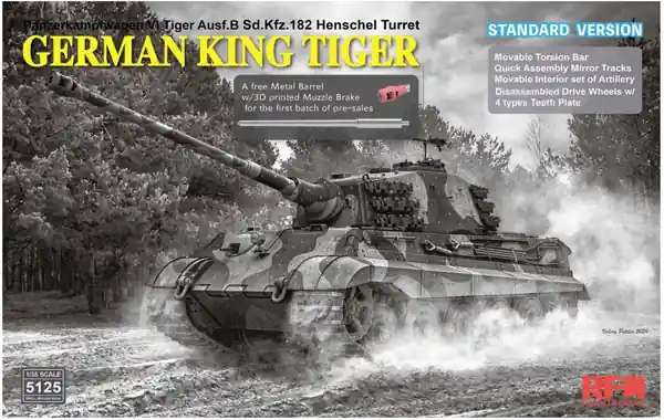 Ultima Occasione Panzerkampfwagen VI Tiger Ausf.B Sd.Kfz. tedesco King Tiger 182 - 1/35 - RYE FIELD MODEL 5125