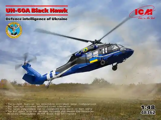 Acquista Ora UH-60A Black Hawk 1/48 - ICM 48362
