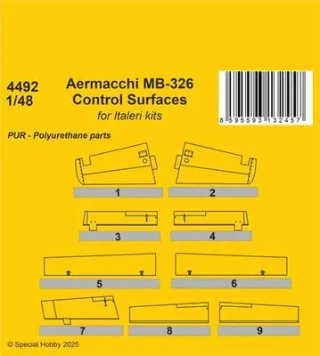 Scelto Dai Clienti Aermacchi MB-326 Control Surfaces 1/48 - CMK 4492