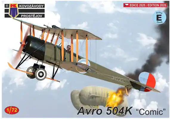 Vendita Finale Avro 504K Comic 1/72 - KOVOZAVODY PROSTEJOV KPM0494