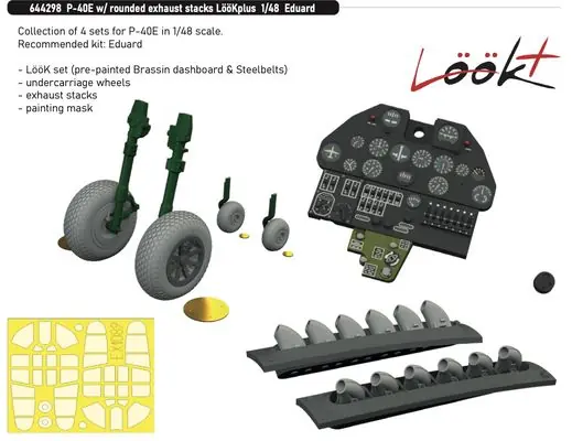 P-40E LooKplus 1/48 - EDUARD 644298 Must-Have