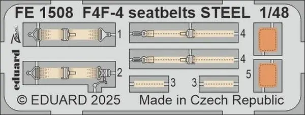 F4F-4 Cinture di sicurezza 1/48 - EDUARD FE1508 Saldi