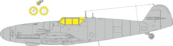 Me-109G-6 classic canopy MASK 1/72 - EDUARD CX687 Scelto Dai Clienti