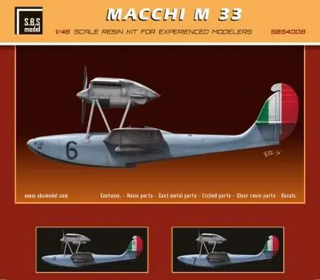 Macchi M.33 - 1/48 - SBS MODEL 4008 Offerta Speciale
