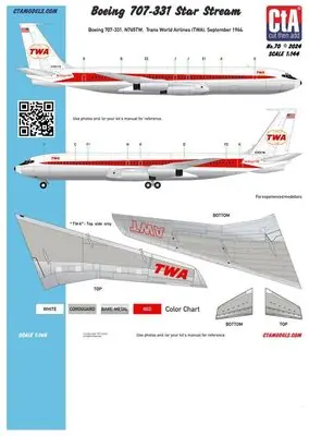 Boeing 707-331 - 1/144 - CTAMODELS 070 Nuova Collezione