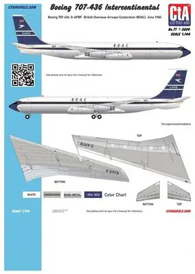 Prezzo Conveniente Boeing 707-436 - 1/144 - CTAMODELS 071