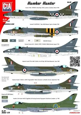 Esclusivo Hawker Hunter 1/72 - CTAMODELS 054