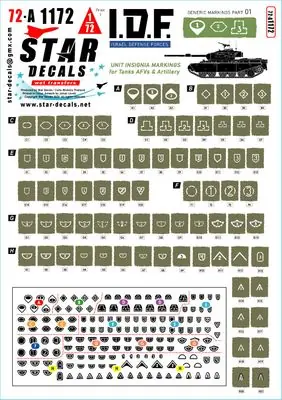 Contrassegni generici IDF 1 - STAR DECALS 72-A1172 Acquista Ora