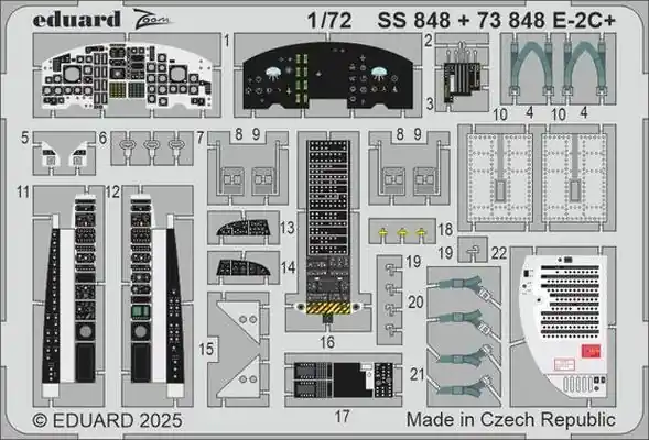 E-2C fotoincisioni 1/72 - EDUARD SS848 Sconto