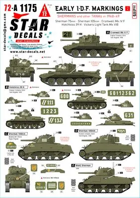 A Buon Prezzo Primi contrassegni delle IDF 2 - STAR DECALS 72-A1175