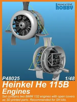 Compra Online Heinkel He 115B Motori 1/48 - CMK P48025