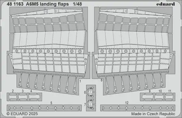 Quantità Limitata A6M5 flap di atterraggio Fotoincisioni 1/48 - EDUARD 481163