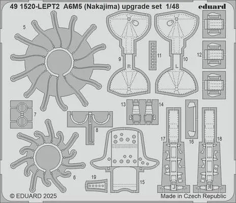 A6M5 Set di aggiornamento 1/48 - EDUARD 491520 Ultime Pezzi