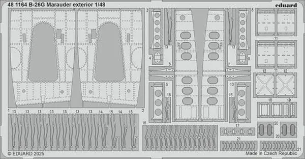 B-26G Marauder Esterno 1/48 - EDUARD 481164 Ultimissimo Modello