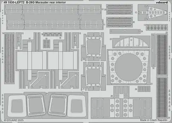 Prezzo Ridotto B-26G Marauder Interno posteriore 1/48 - EDUARD 491530