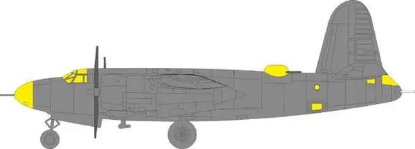 Ordina Subito B-26G Marauder MASK 1/48 - EDUARD EX1116