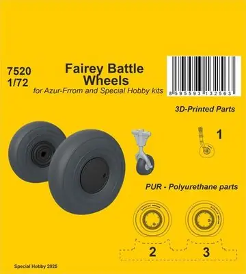 Prezzo Conveniente Fairey Battle ruote 1/72 - CMK 7520